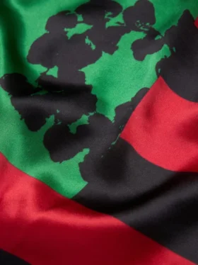 Pan African Wreath Flag Scarf Red/Black/Green