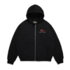 Pan African Zip Hoodie Black