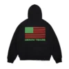 Pan African Zip Hoodie Black