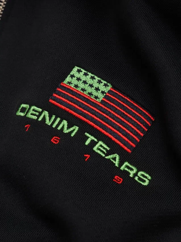 Pan African Zip Hoodie Black