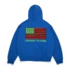 Pan African Zip Hoodie Blue