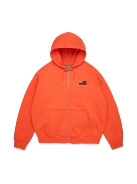 Pan African Zip Hoodie Orange