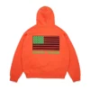 Pan African Zip Hoodie Orange
