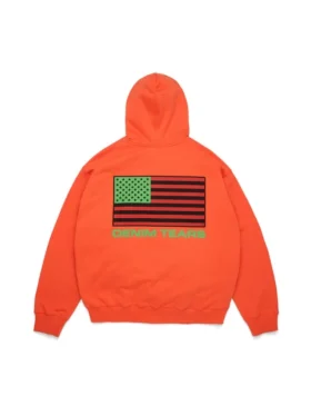 Pan African Zip Hoodie Orange