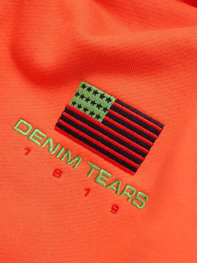 Pan African Zip Hoodie Orange