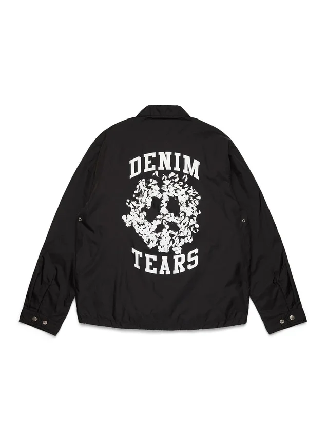 Peace Wreath Coaches Jacket Black