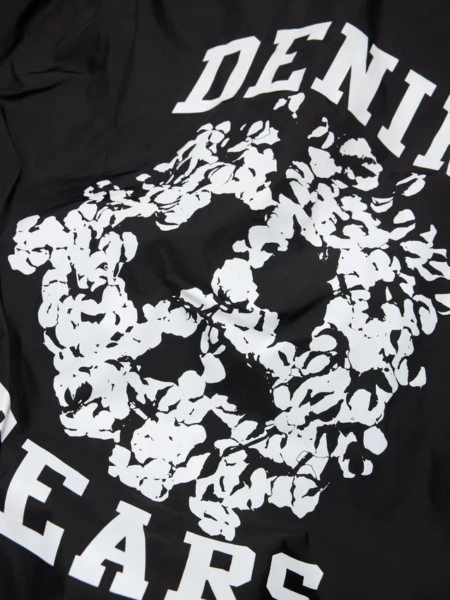 Peace Wreath Coaches Jacket Black