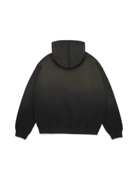 Peace Wreath Knockout Zip Hoodie Black