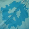 Peace Wreath Knockout Zip Hoodie Blue