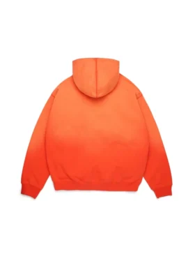 Peace Wreath Knockout Zip Hoodie Orange