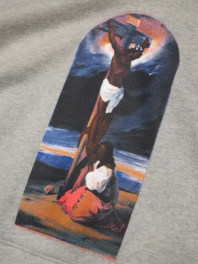 Seasonal Biblical Hoodie Grey