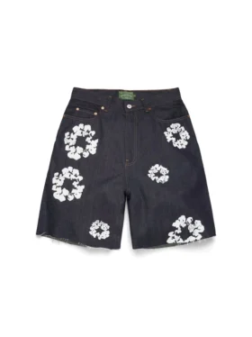 Selvedge Cotton Wreath Denim Short