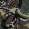 Sequins Sleeve Panel Zip Hoodie Camo