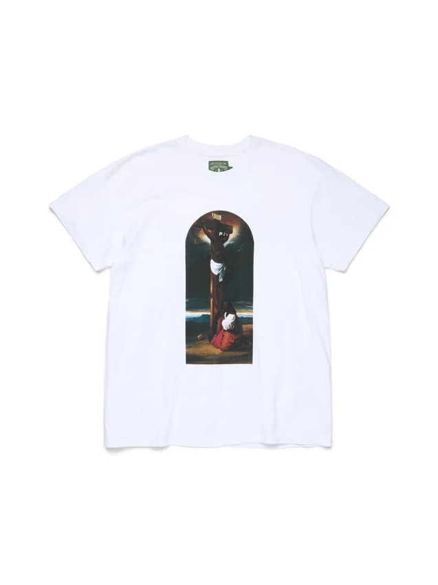 St. Mary Magdalene at the Foot of the Cross Tee White
