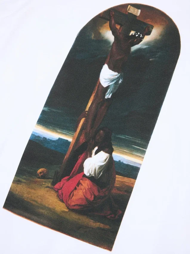 St. Mary Magdalene at the Foot of the Cross Tee White