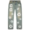 Straight Cotton Wreath Denim Pant Dirty Wash