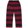 Striped Crest Open Hem Sweatpant Red/Navy