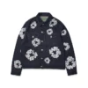 Studded Cotton Wreath Denim Jacket Selvedge