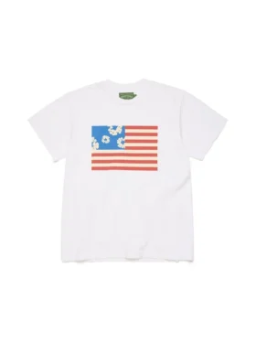 Wreath Flag Tee White